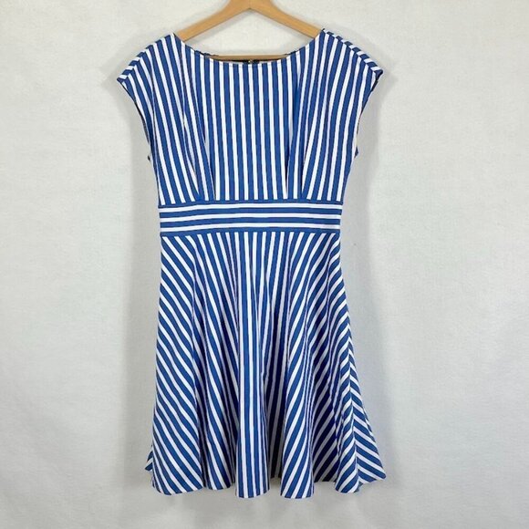 Kate Spade Mini Ponte Dress Retro European Nautical Vacation Preppy Coquette M - Picture 4 of 10